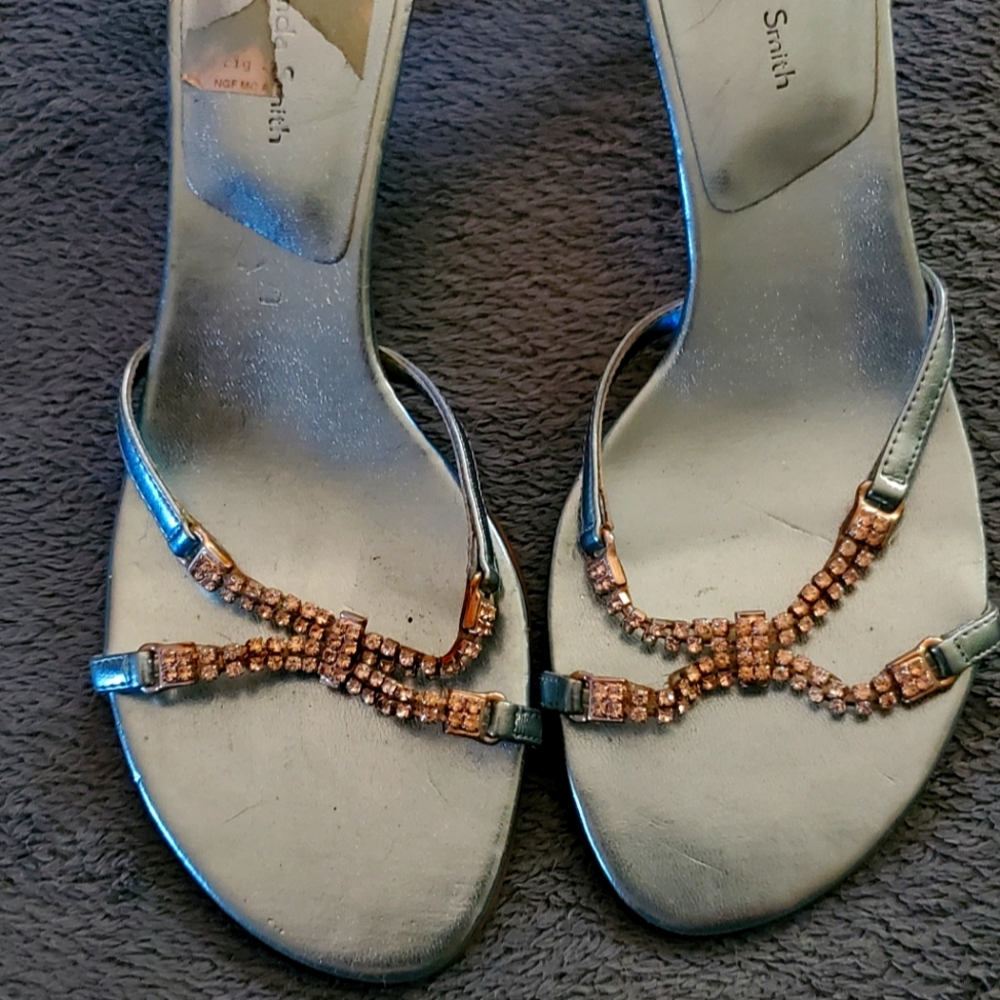 Amanda Smith Silver Low Heels